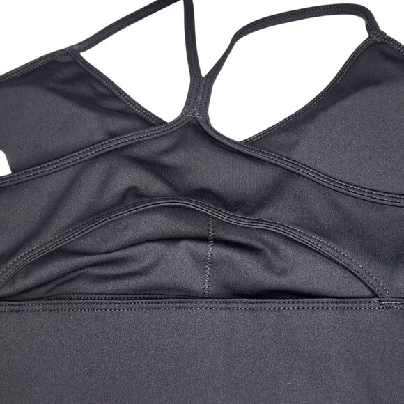 Reebok ID Train Tri Back Sports Bra Size XL Light Support Wirefree Black NWT - Picture 5 of 7
